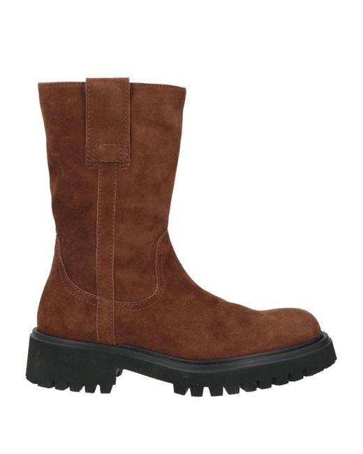 Guglielmo Rotta Brown Ankle Boots Leather