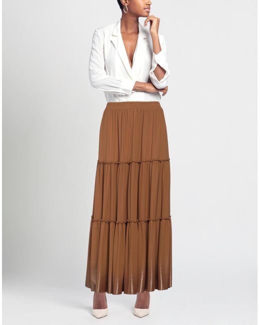 Suoli Brown Long Skirt