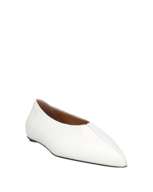 Marni White Ballet Flats