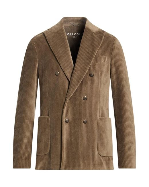 Circolo 1901 Brown Military Blazer Cotton, Polyester for men