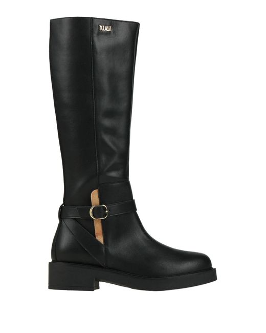 Alviero Martini 1A Classe Black Boot Leather, Polyurethane