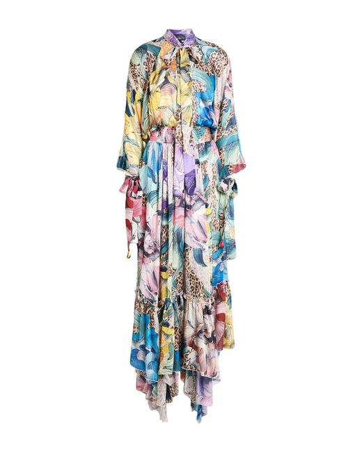 Just Cavalli White Maxi Dress Polyester
