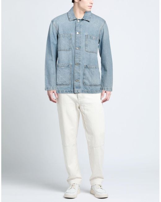 Sandro Blue Denim Outerwear for men