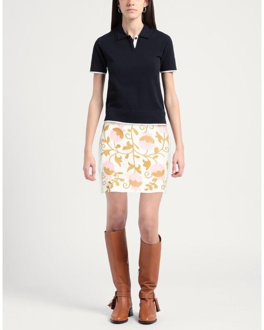 Lug Von Siga Metallic Mini Skirt Linen