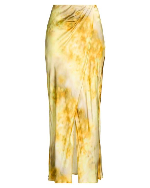Pinko Yellow Maxi Skirt