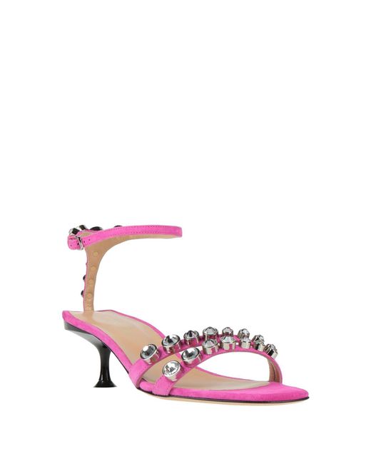 Sergio Rossi Pink Sandals Leather