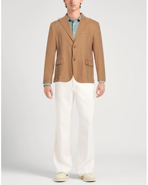 Daniele Alessandrini Brown Blazer for men
