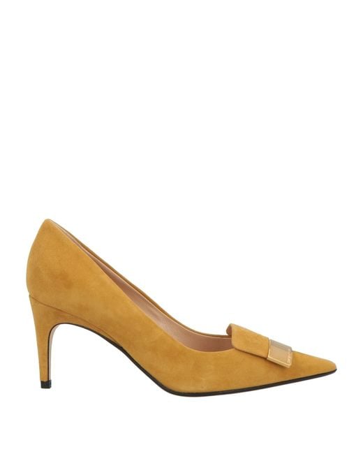 Sergio Rossi Metallic Pumps Leather