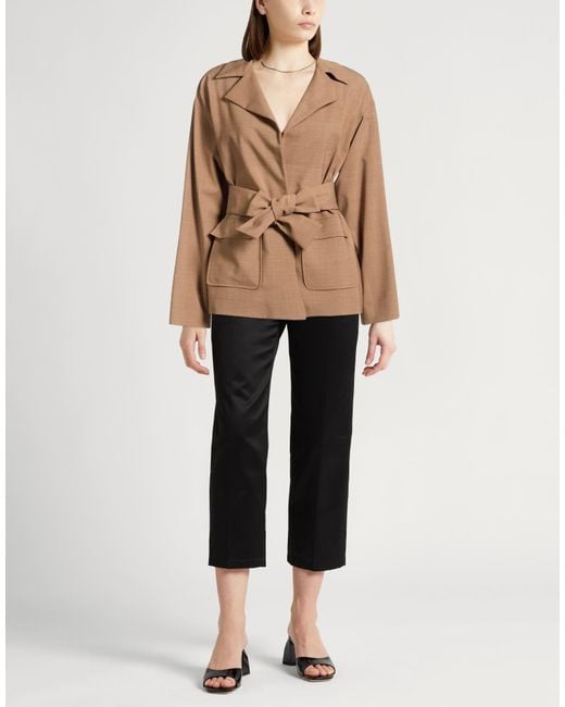 Eleventy Brown Blazer Wool, Elastane