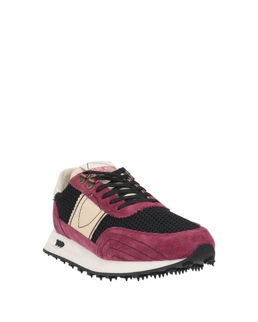 Philippe Model Pink Sneakers Leather, Textile Fibers