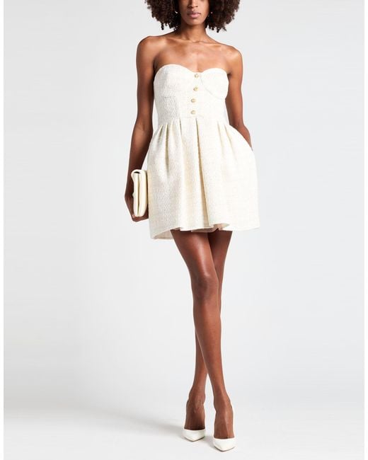 Elisabetta Franchi White Mini Dress