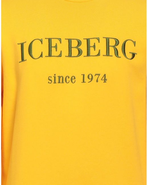 Iceberg Yellow Sweatshirt for men