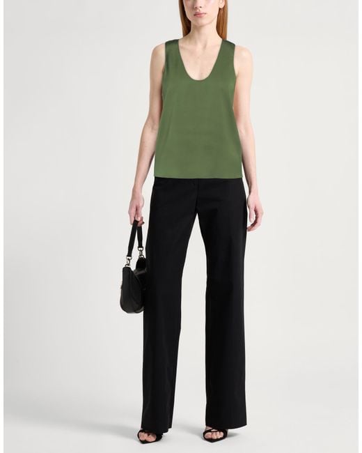 Patrizia Pepe Green Top Polyester