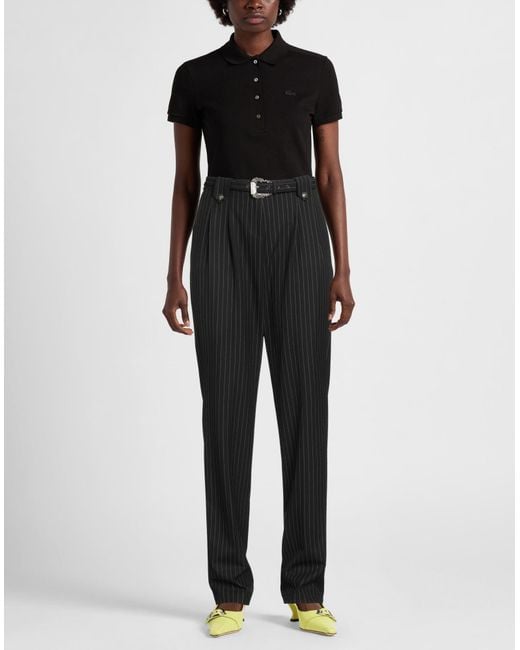 Versace Jeans Couture Black Pants Polyester, Viscose, Elastane