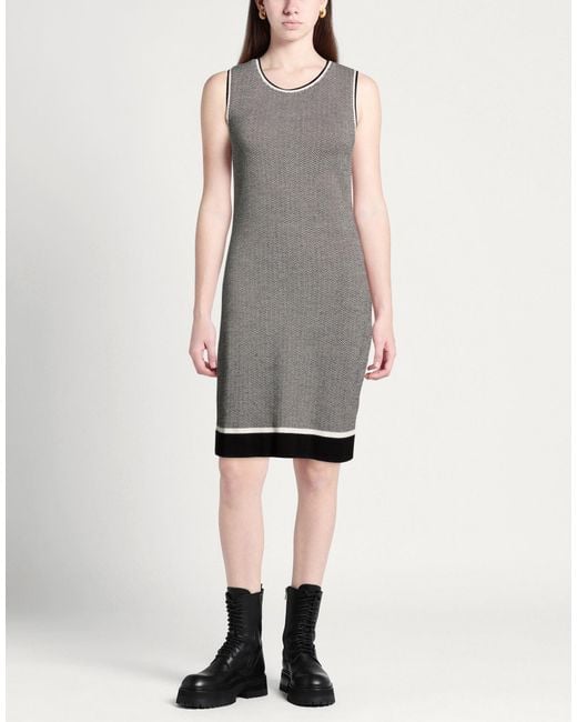 Purotatto Gray Midi Dress