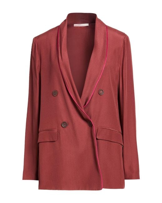 Maliparmi Red Blazer Viscose