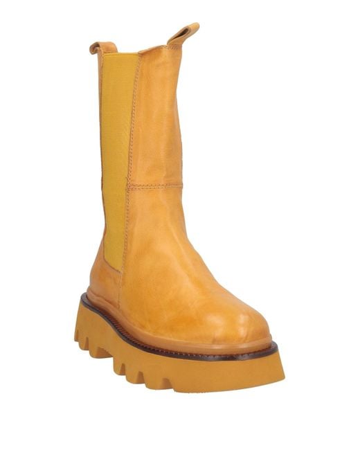 Elvio Zanon Orange Ankle Boots