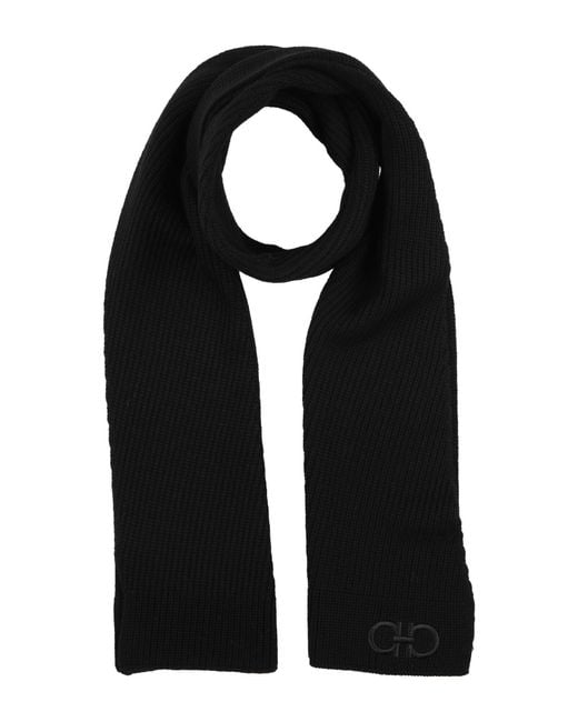 Bufanda Ferragamo de hombre de color Black