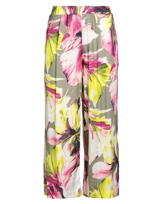 Manila Grace White Khaki Pants Viscose