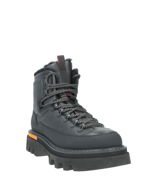 Woolrich Gray Ankle Boots Shearling for men