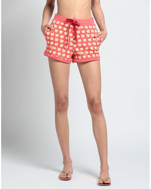 Moschino Red Beach Shorts And Pants