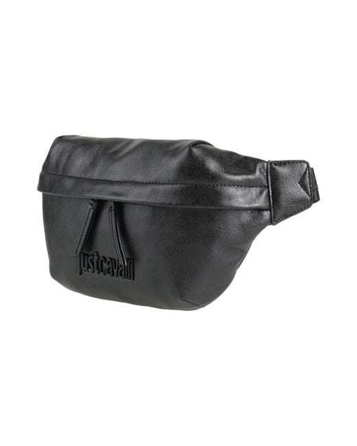 Just Cavalli Black Belt Bag for men