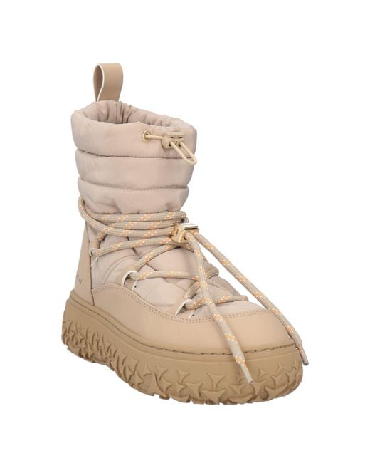 Inuikii Natural Ankle Boots Textile Fibers, Synthetic Material