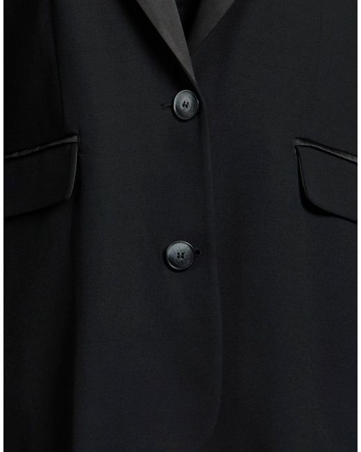 MAX&Co. Black Blazer Viscose, Wool