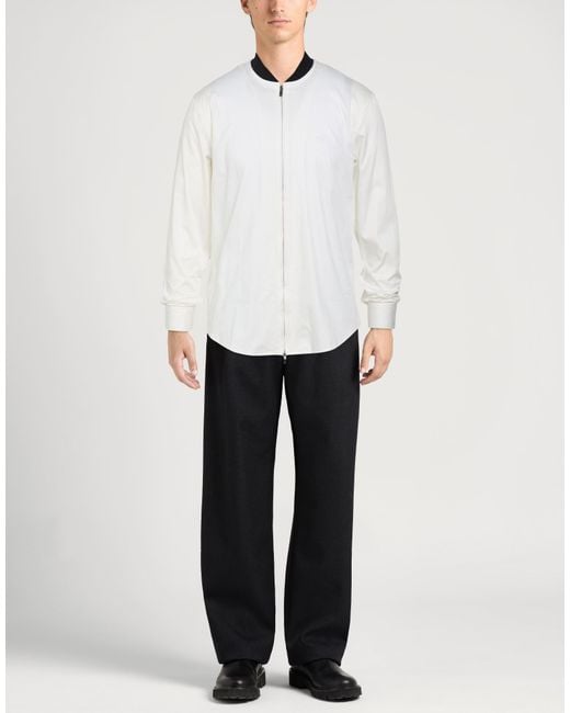 ARMANI EXCHANGE White Shirt Cotton, Elastane for men