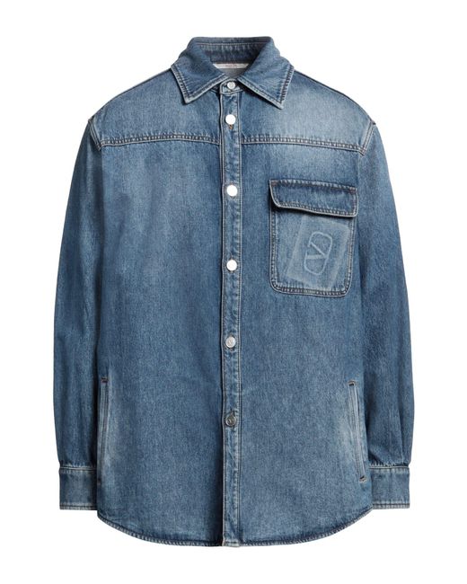 Valentino Garavani Blue Denim Shirt for men