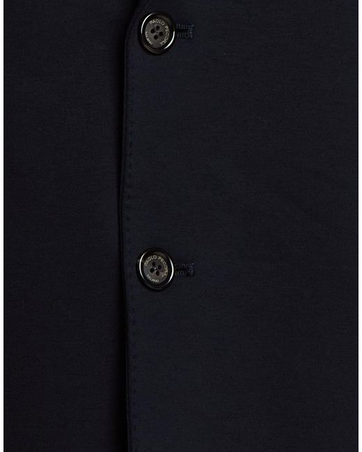 Paolo Pecora Blue Midnight Blazer Viscose, Polyamide, Elastane for men