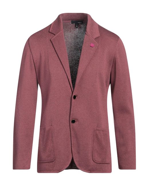 Lardini Purple Blazer Cotton, Viscose for men