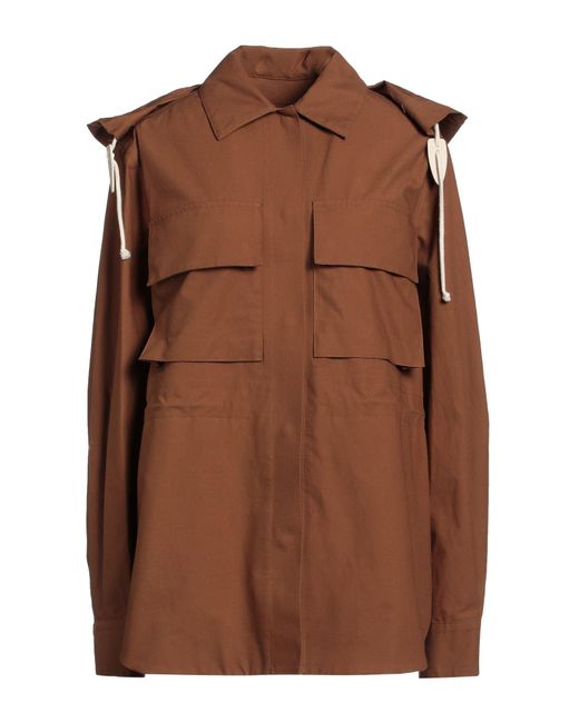 Jil Sander Brown Overcoat & Trench Coat