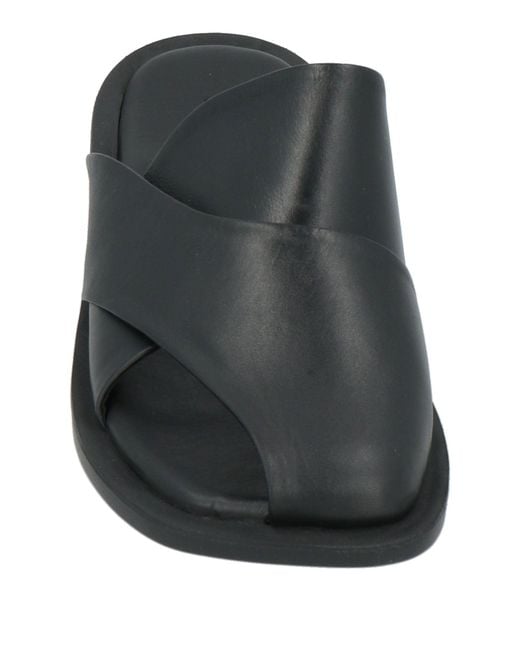 All Black Black Mules & Clogs