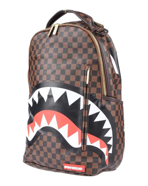 Sprayground Brown Sleek Sharks In Paris Backpack for men