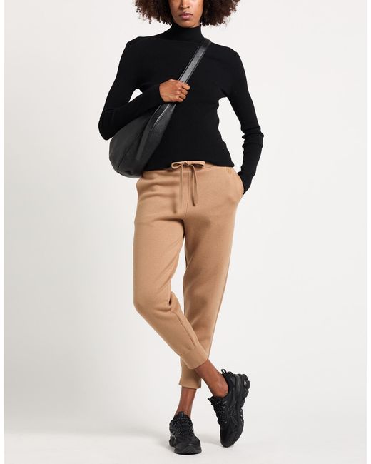 Burberry Natural Camel Pants Cashmere, Cotton, Polyamide, Elastane