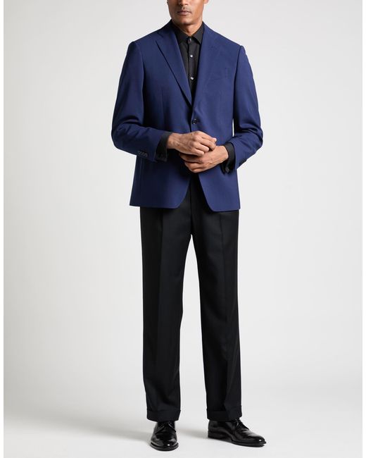 Lardini Blue Blazer Wool, Elastane for men