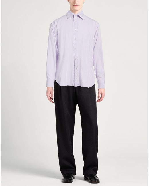 Tom Ford Purple Lilac Shirt Lyocell, Silk for men