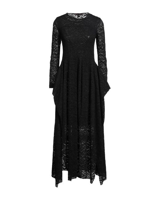 High Black Midi Dress Nylon, Elastane