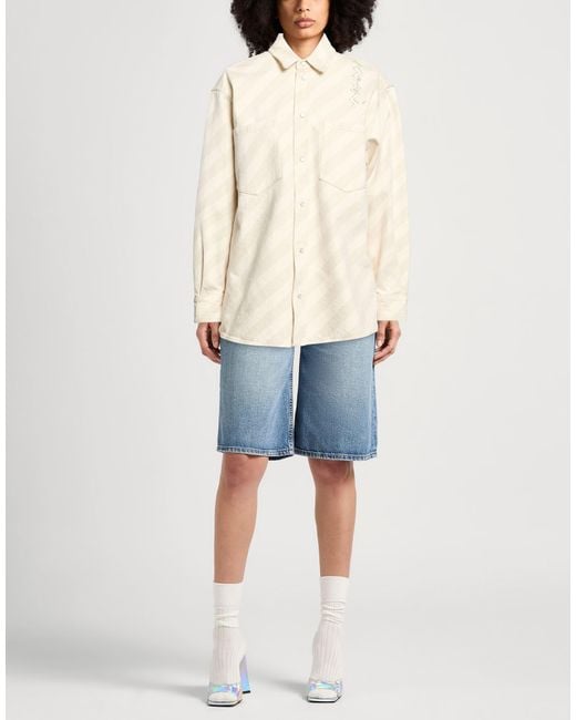 Marni Natural Sand Denim Shirt Cotton