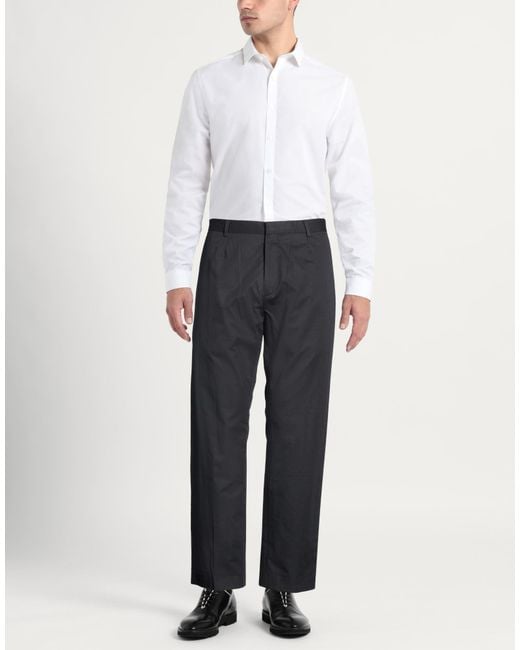 Calvin Klein Gray Pants Cotton, Lyocell for men