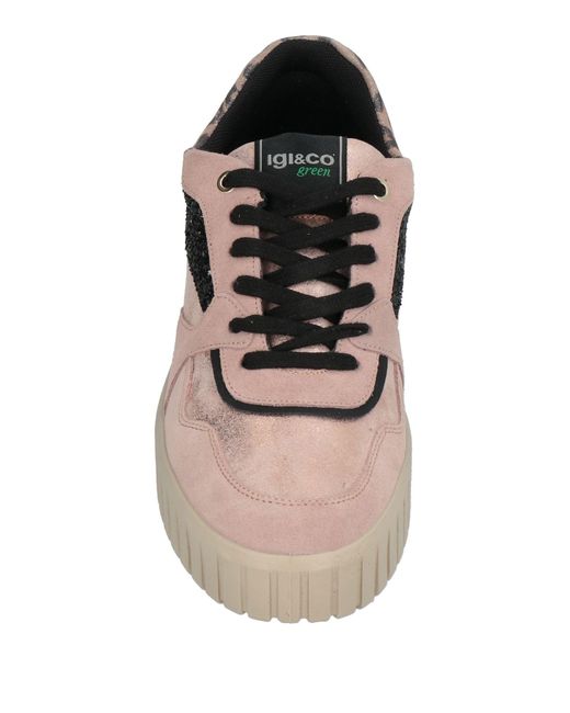 Igi&co Pink Sneakers Textile Fibers