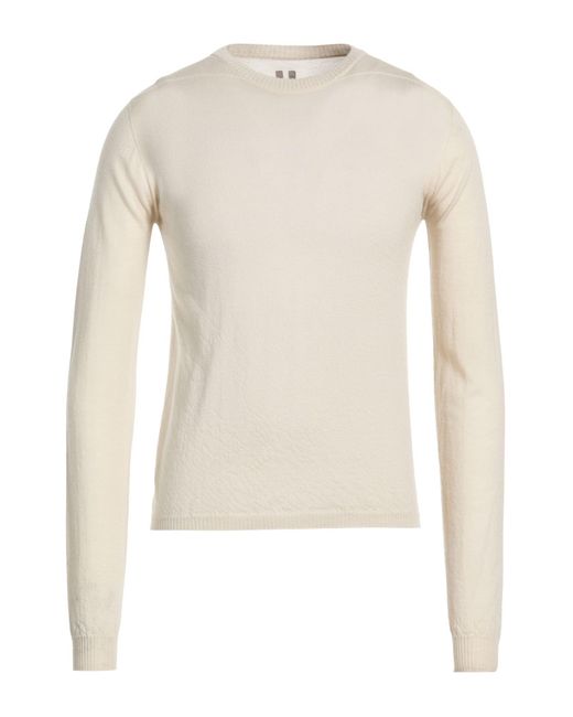 Rick Owens White Sweater Cashmere for men