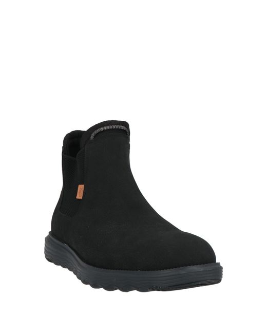 HeyDude Black Ankle Boots for men