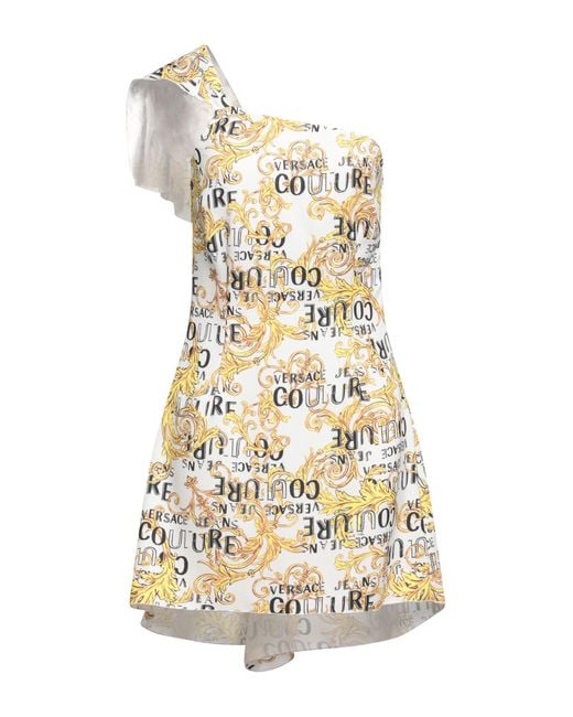 Versace Jeans Couture White Mini Dress Polyester