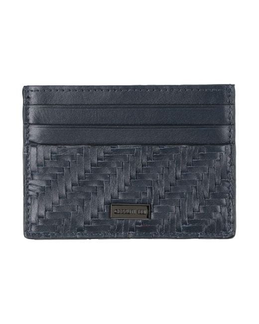 Cerruti 1881 Blue Midnight Cardholder Cow Leather for men