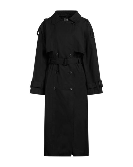 Gestuz Black Overcoat & Trench Coat