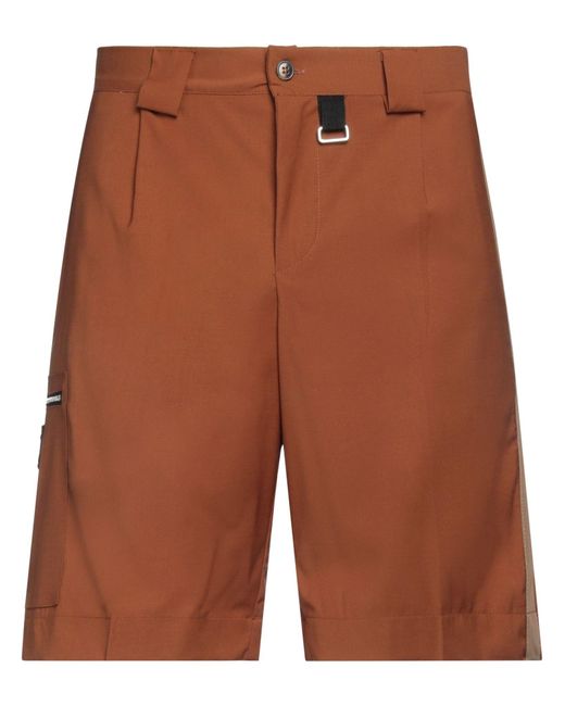 gavroche paris Brown Shorts & Bermuda Shorts Polyester, Viscose, Elastane for men
