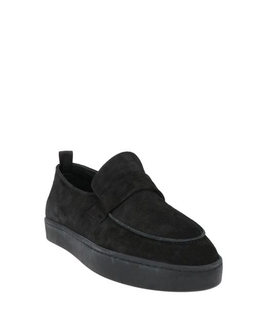 Officine Creative Black Loafers Leather for men