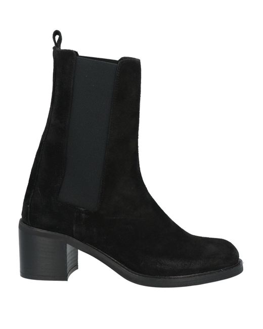 Trend Black Ankle Boots Leather